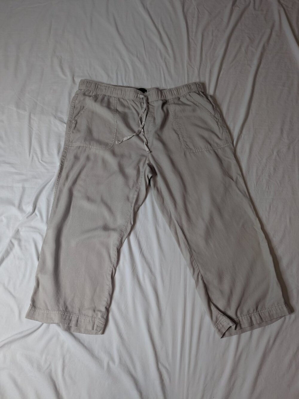Jones New York Tan Drawstring Pants, Size 1X